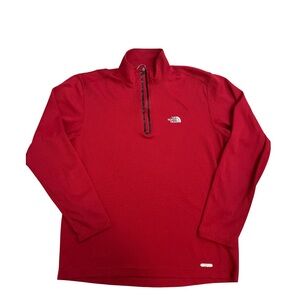 The North Face Red Half-Zip Performance Pullover